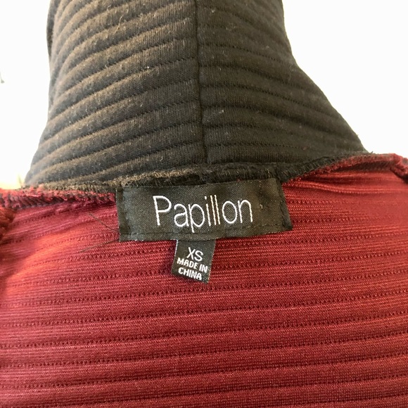 Papillon Jacket/ Cape with Batwing Sleeves Double Breasted with Zip up so Cute - Picture 4 of 11